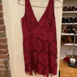 Free people red holiday dress